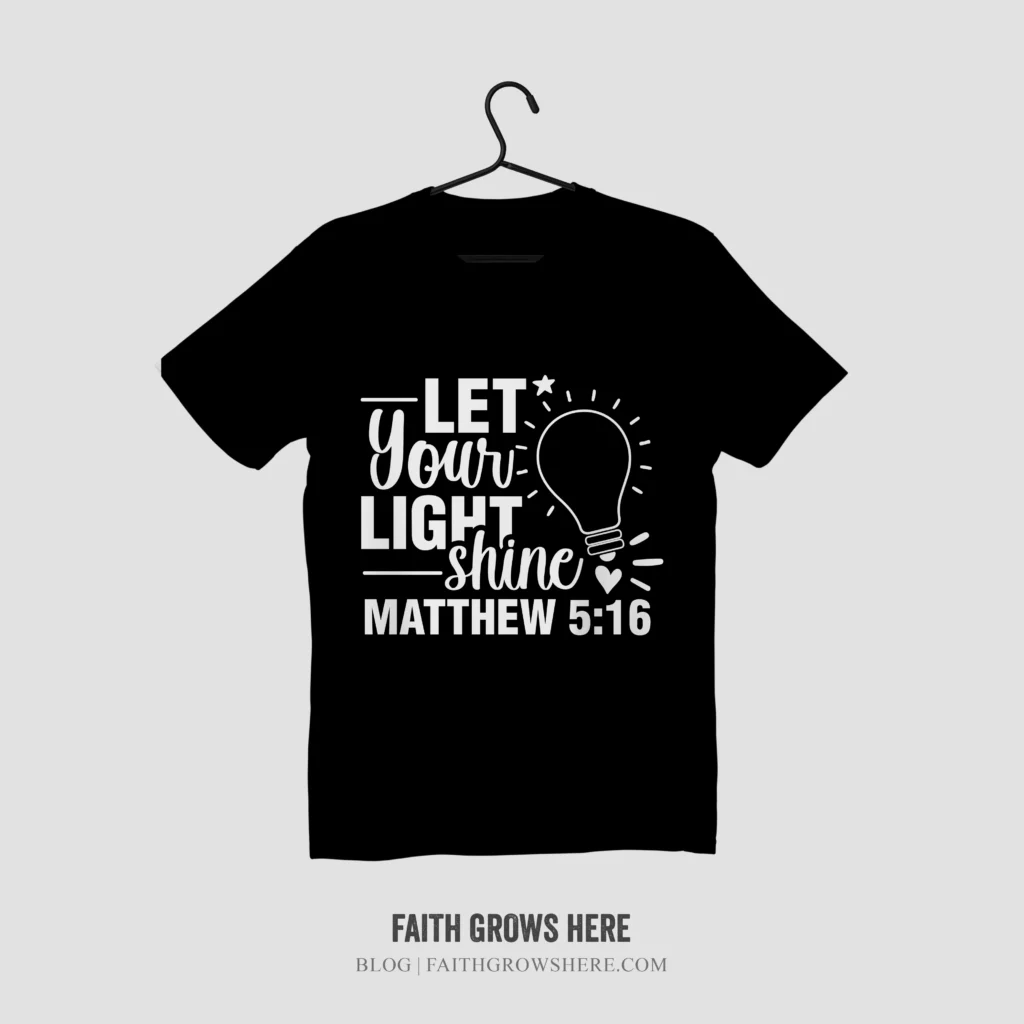 Let your light shine t-shirt